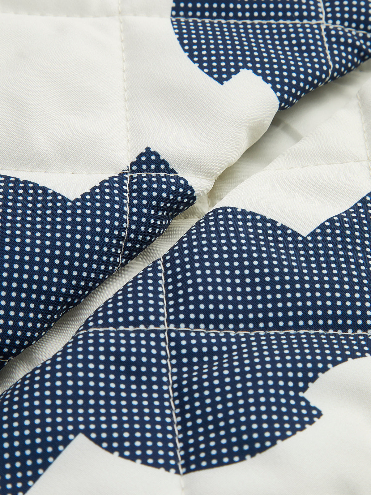 Renk Blok Baskılı Sıcak Ceket