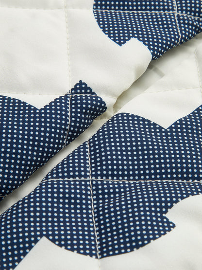 Renk Blok Baskılı Sıcak Ceket