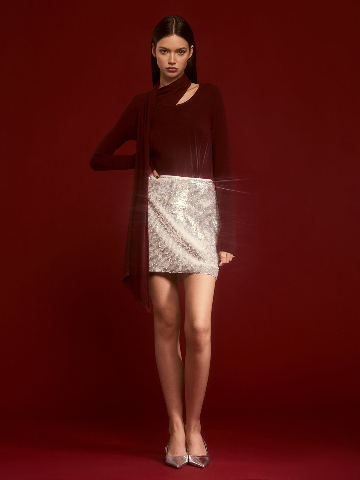 Minimalist Atkılı Jersey Üst