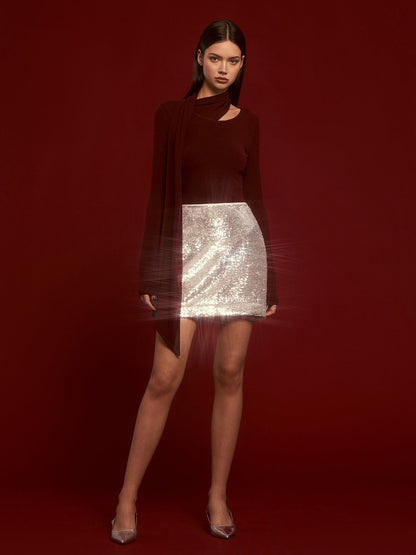 Minimalist Atkılı Jersey Üst