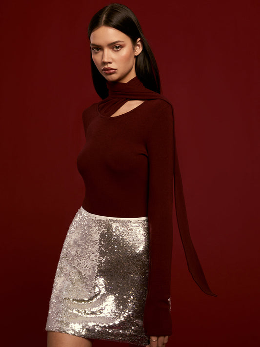 Minimalist Atkılı Jersey Üst