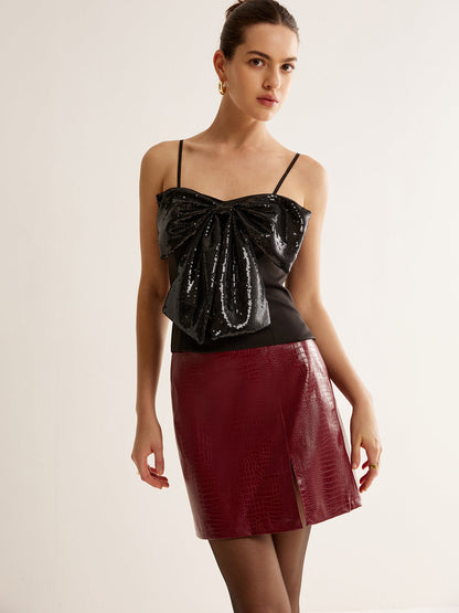 Payetli Fiyonklu Atlet Üst