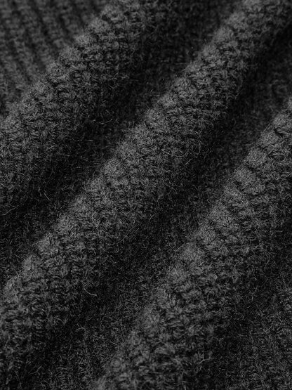 Kontrast Bağlama Düğmeli Kısa Hırka