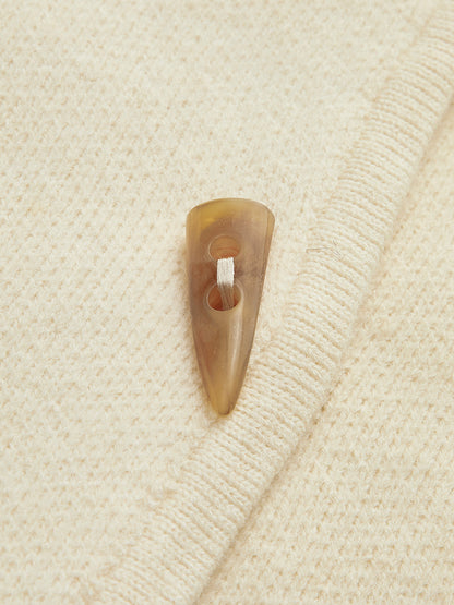 Romance Düğmeli Drapeli Hırka