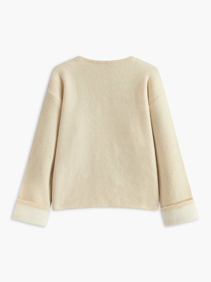 Romance Düğmeli Drapeli Hırka