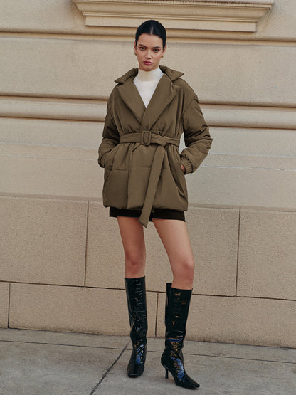 Kemer Yaka Rahat Kışlık Mont