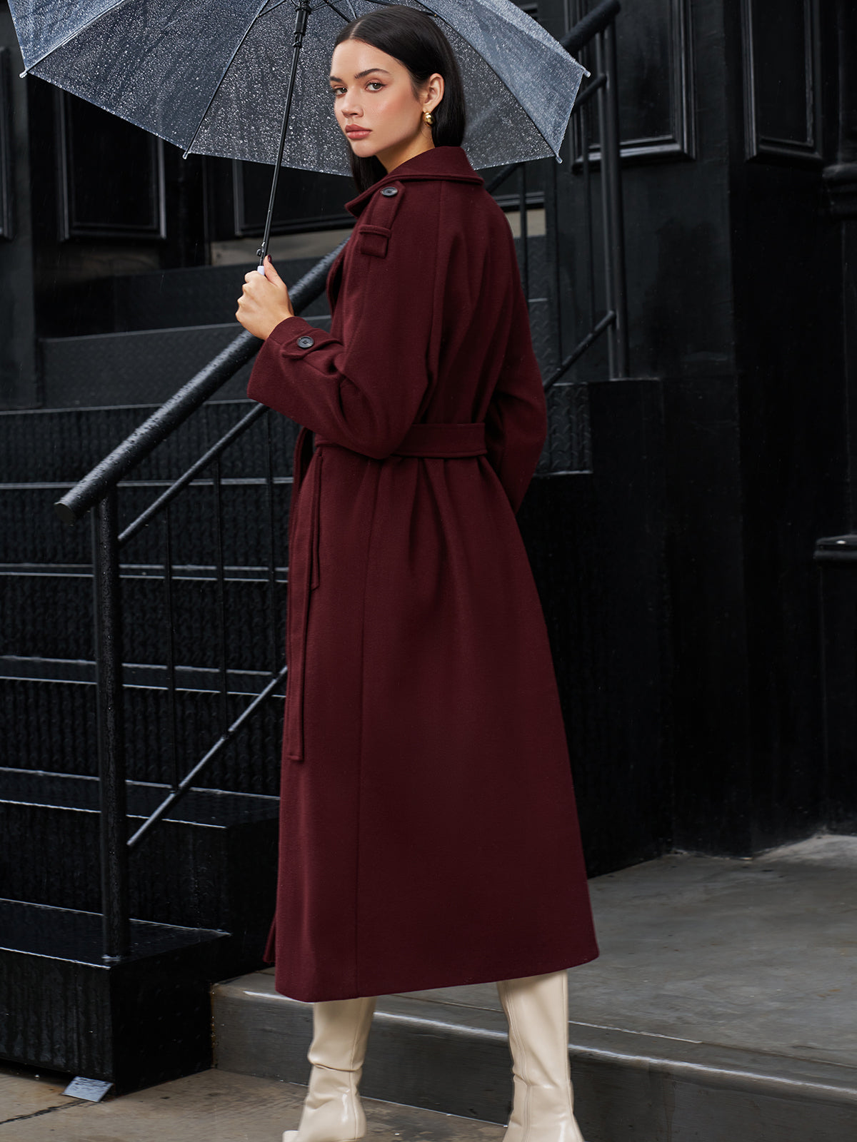 Normal Tweed Uzun Palto