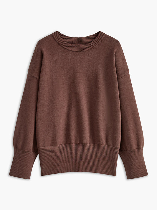Minimalist Düz Shift Kazak