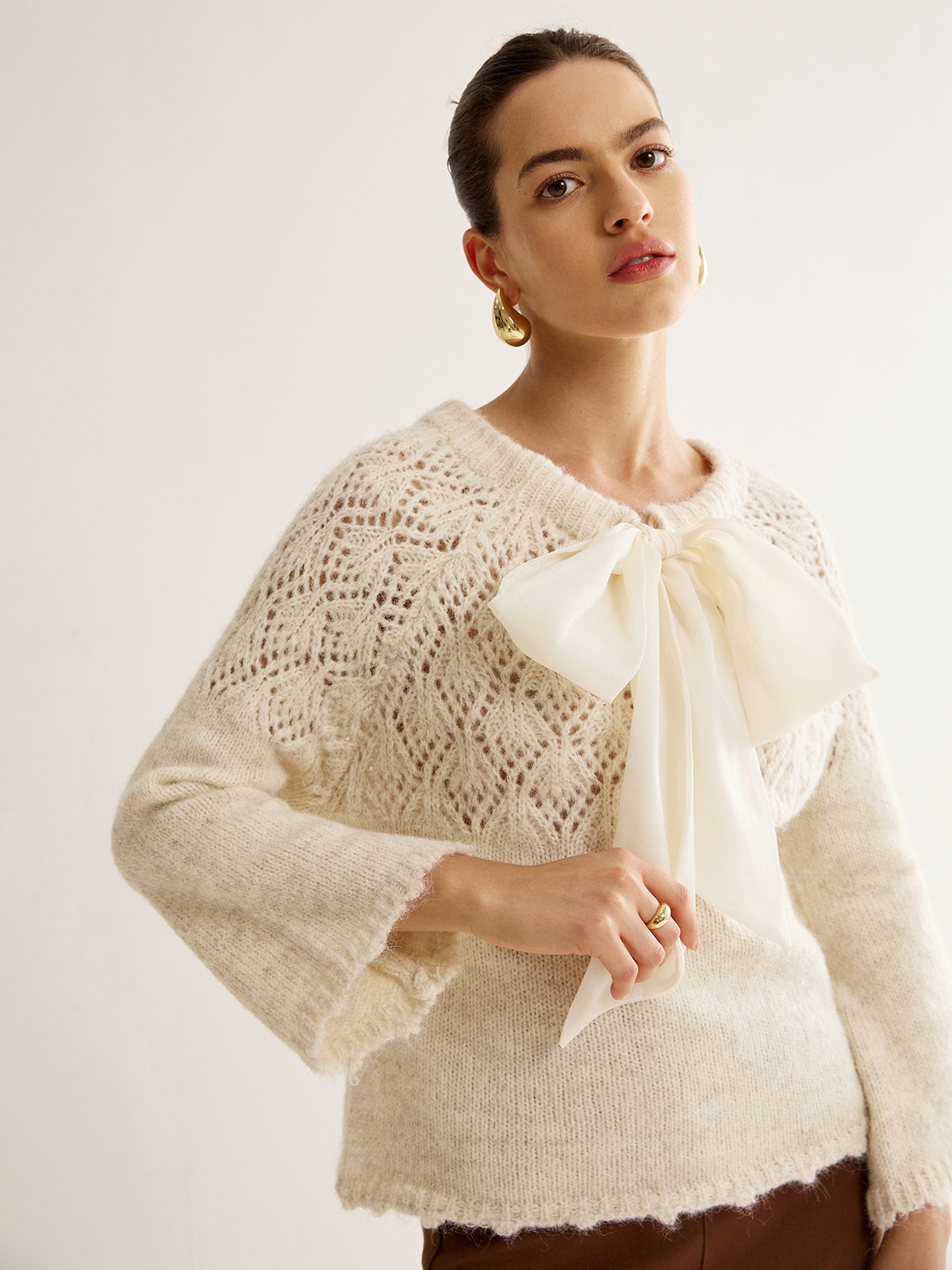 İki Yönlü Tığ İşi Fiyonklu Kazak