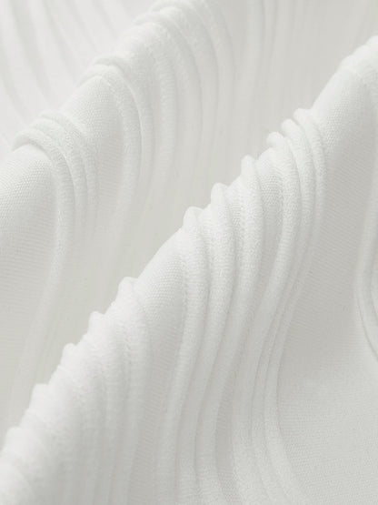 Kare Yaka Boru Kesimli Kırpma Tişört