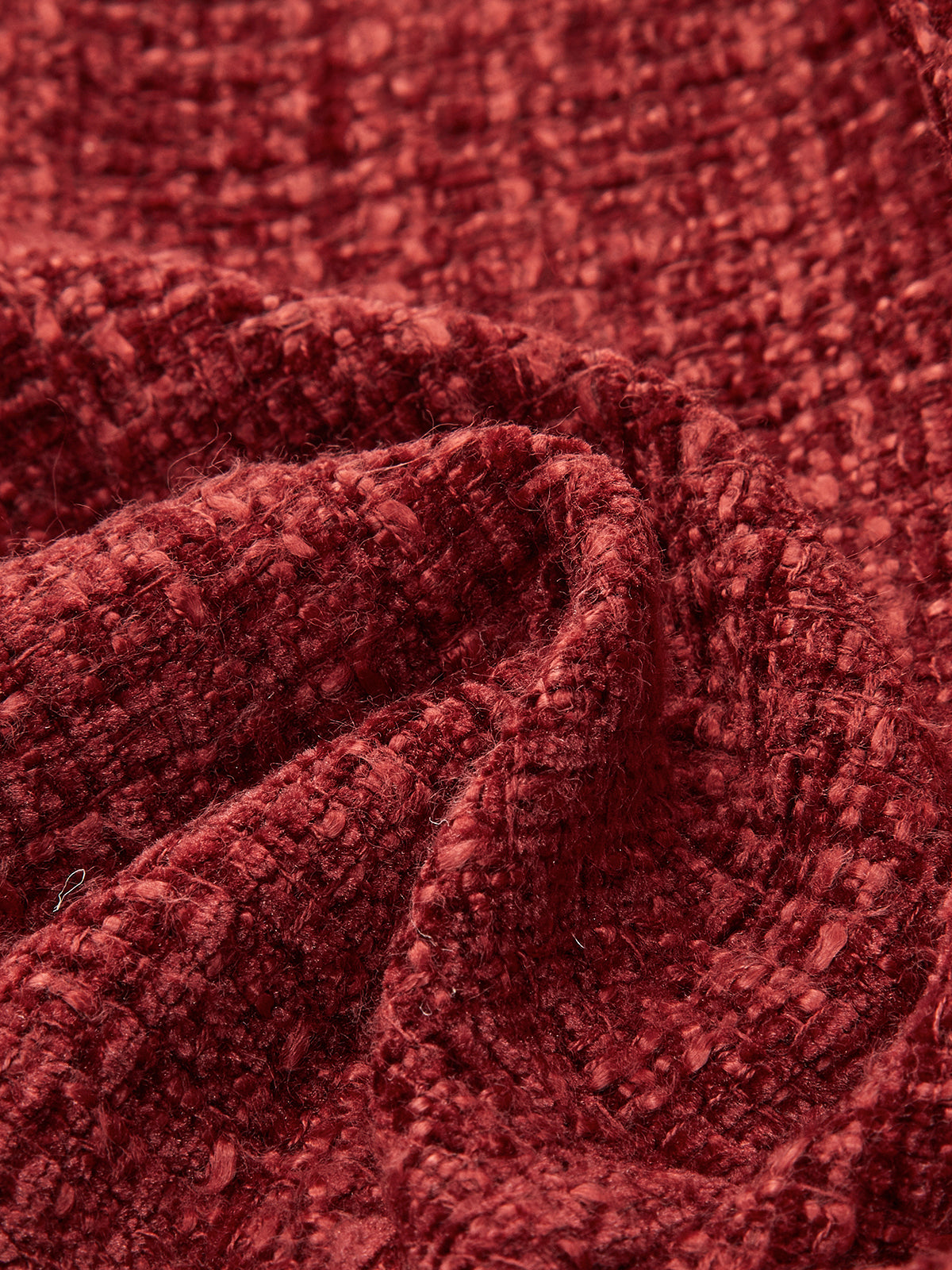 Düğmeli Yırtmaçlı Tweed Blazer