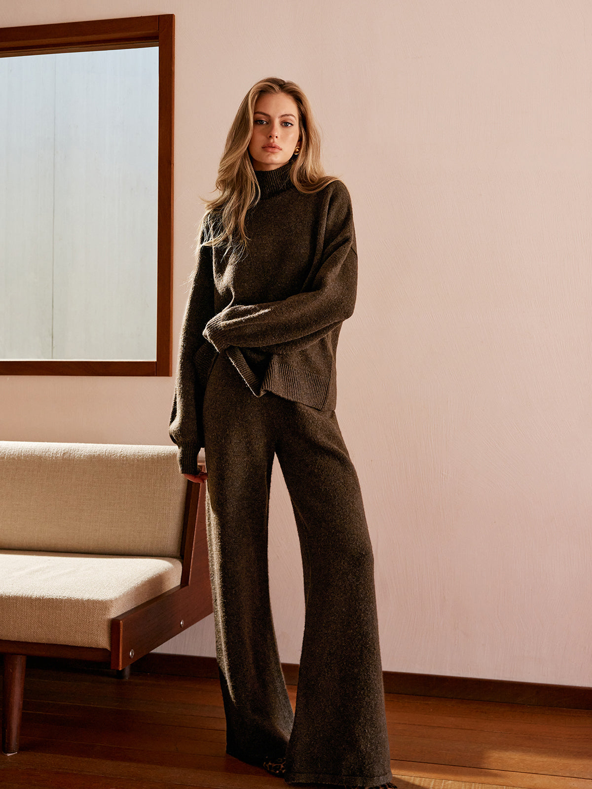 Lastikli Bel Kazak Pantolon