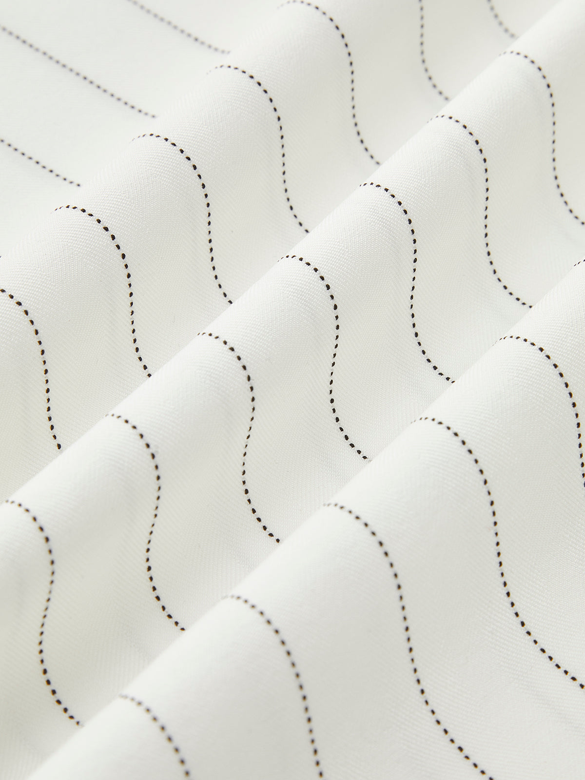 Çizgili Kontrast Kesim Geniş Paça Pantolon