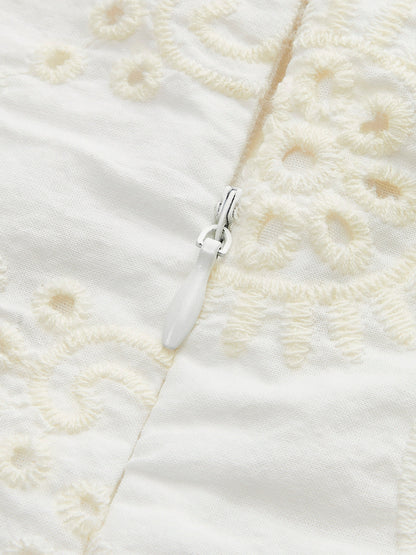 Yarı Şeffaf Bohem Bağcıklı Elbise