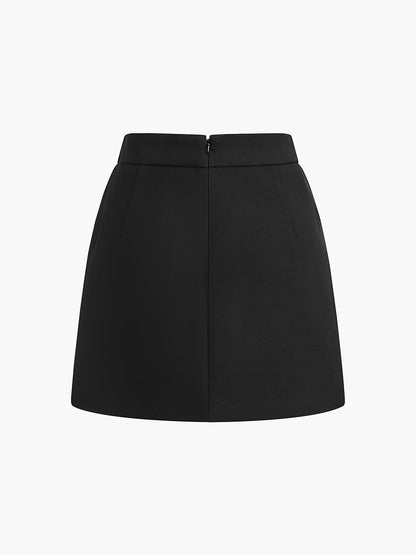 Erimiş Kemerli Mini Etek