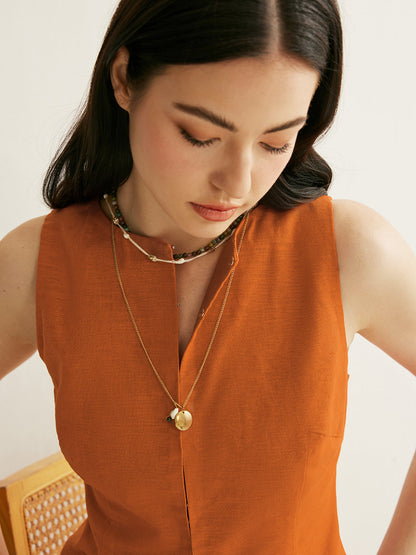 Önü Bölünmüş Kemerli Etek Takımı