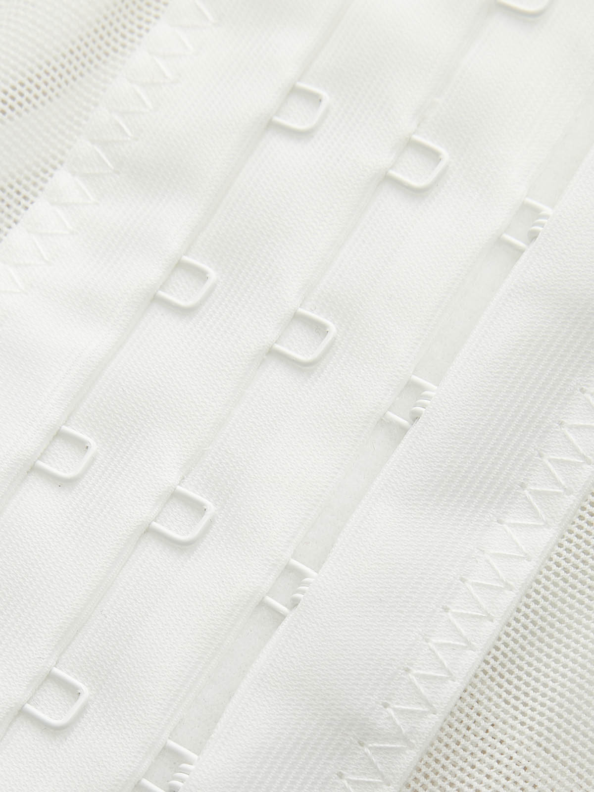 Yarı Şeffaf Nakışlı File Korse