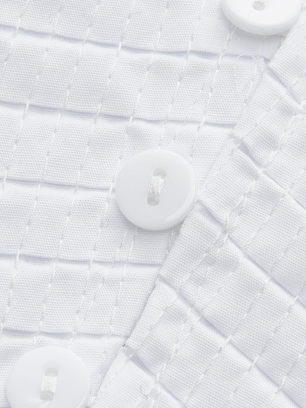 Pliseli V Yaka Düğme Detaylı Üst