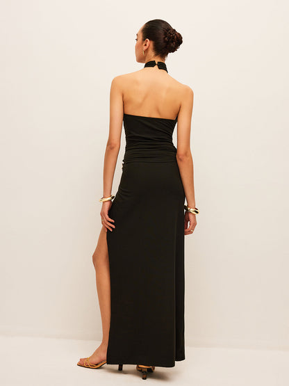 Flora Halter Cut-Out Bölünmüş Etek Takımı