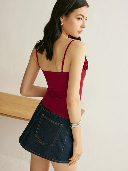 Çiçek Detaylı Atlet Üst