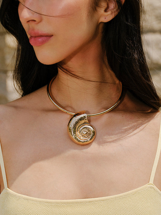 Kabuk Kolye Ucu Choker Kolye