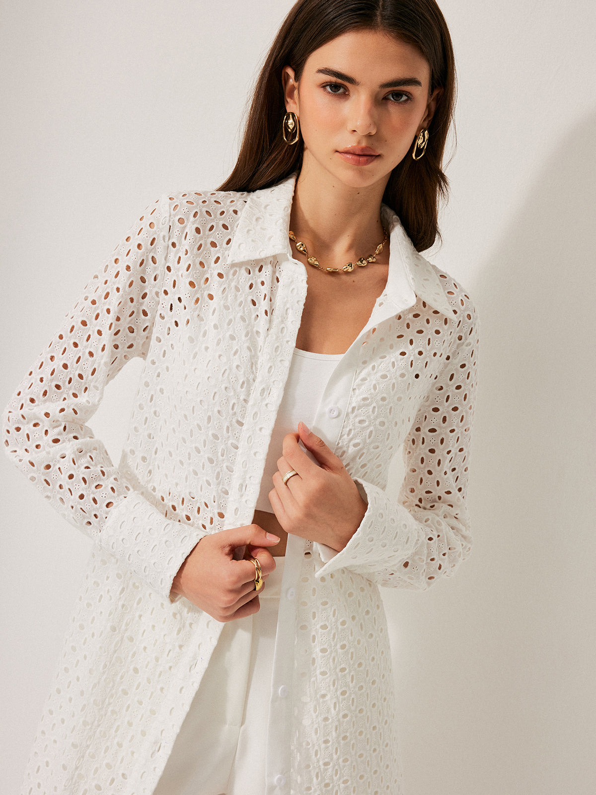 Pamuklu İçi Boş Panel Bağlamalı Yaka Elbise