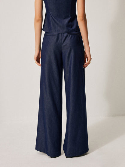 Orta Bel Cep Detaylı Pantolon