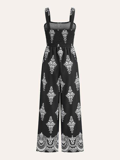 Smokin Çiçek Desenli Tulum