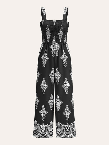 Smokin Çiçek Desenli Tulum