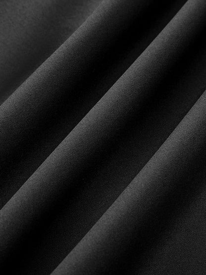 Renk Bloklu Kesik Bel Elbise