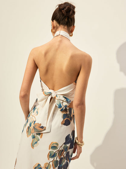 Çiçek Desenli Askılı Üst Etek Takımı