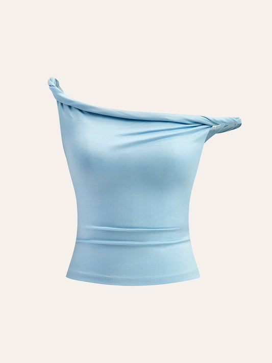 Asimetrik Yakalı Tank Top