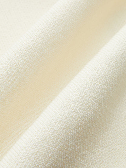 Kontrast Trim Metal Düğme Dekor Cep Kazak Yelek