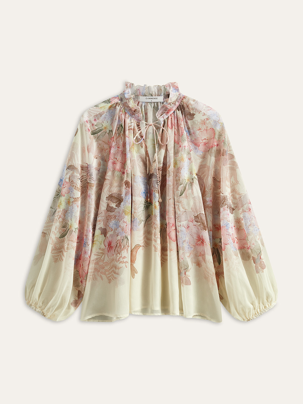 Çiçek Desenli Üç Parça Şort Takımı Kemerli