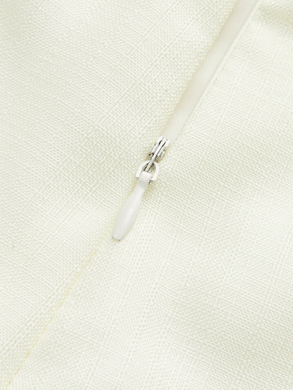 Çiçek Desenli Üç Parça Şort Takımı Kemerli