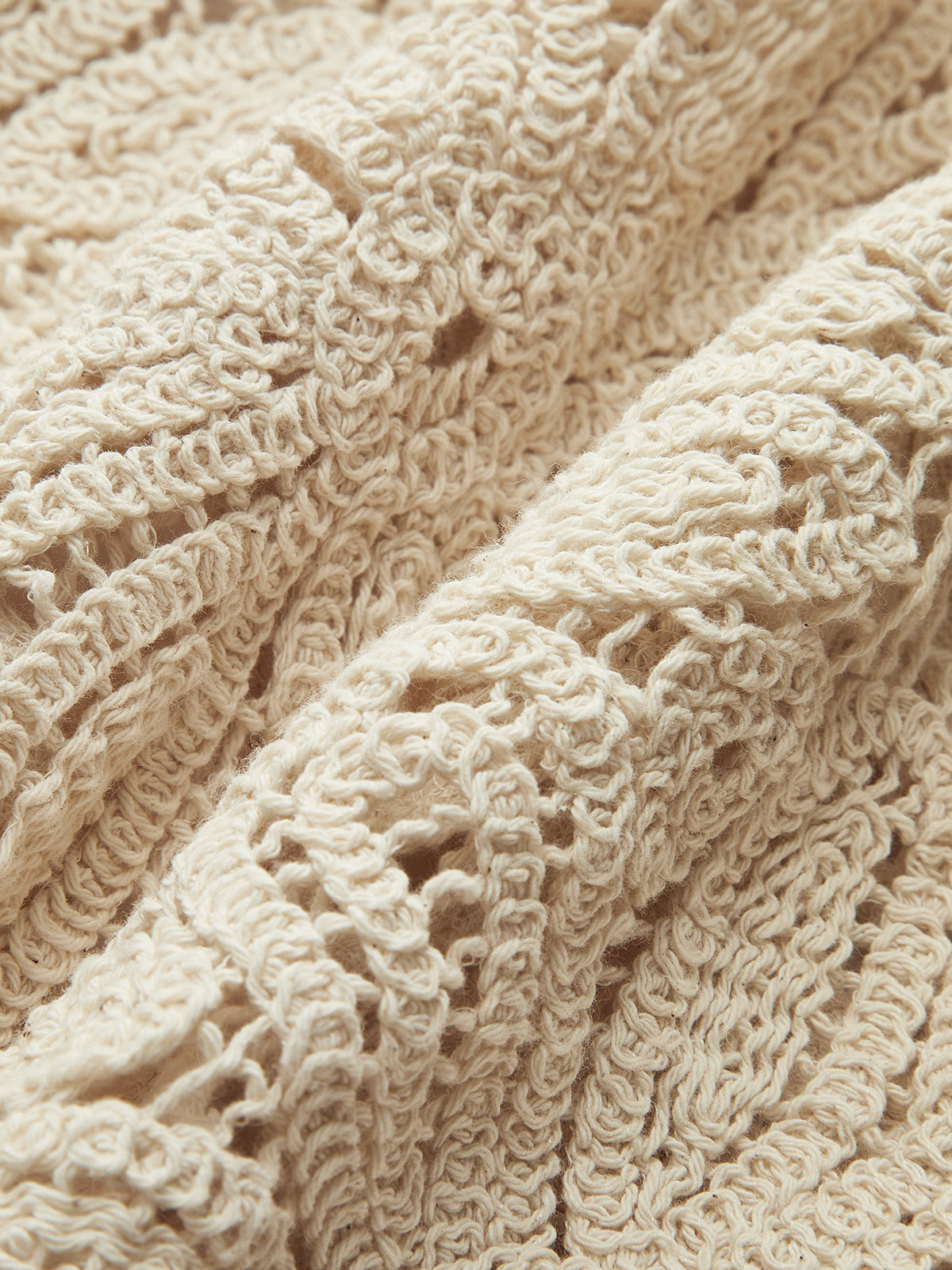 Pamuklu Tığ İşi Dantel Yarı Şeffaf Etek