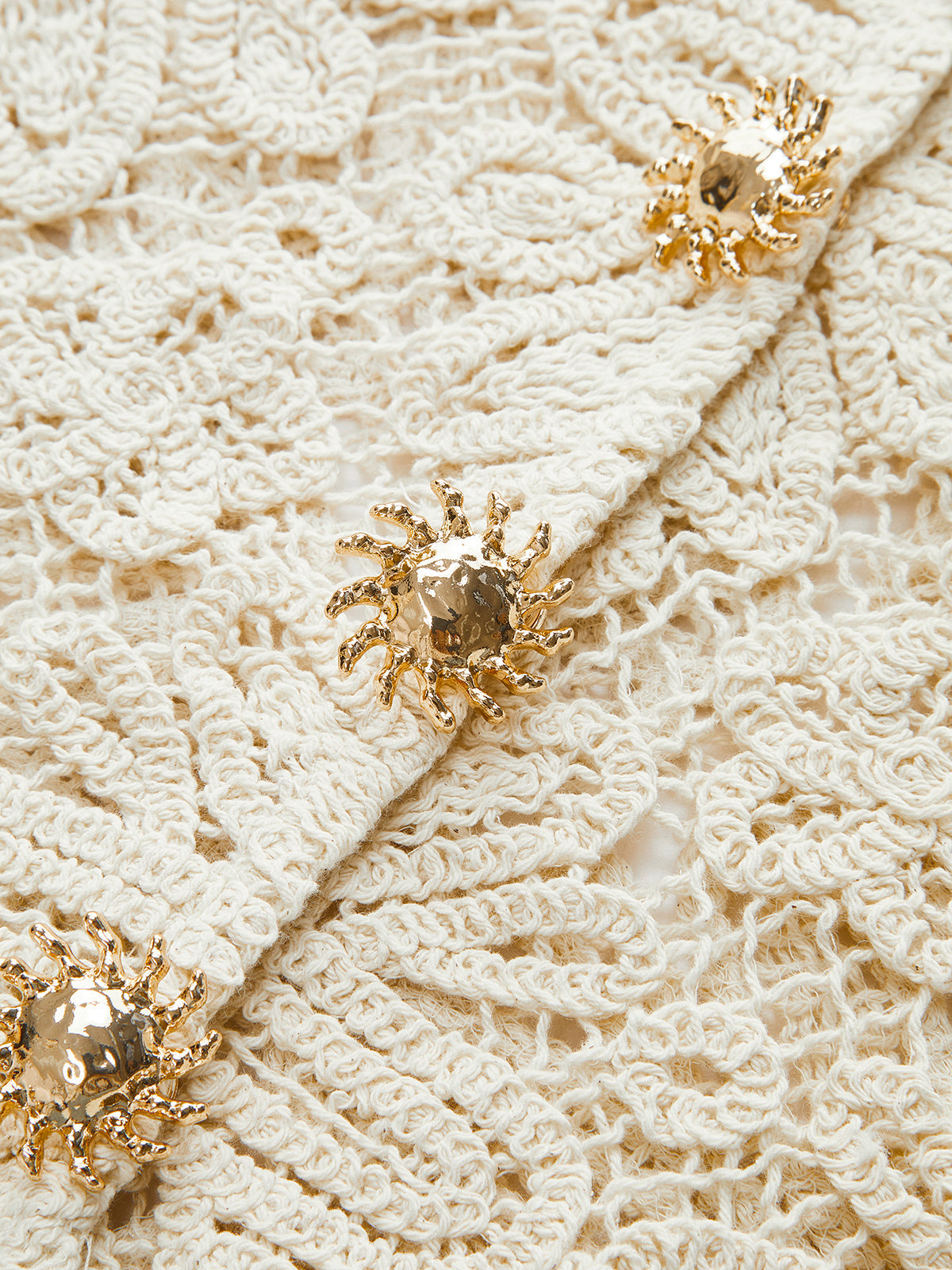 Pamuklu Tığ İşi Dantel Şeffaf Yelek Üst