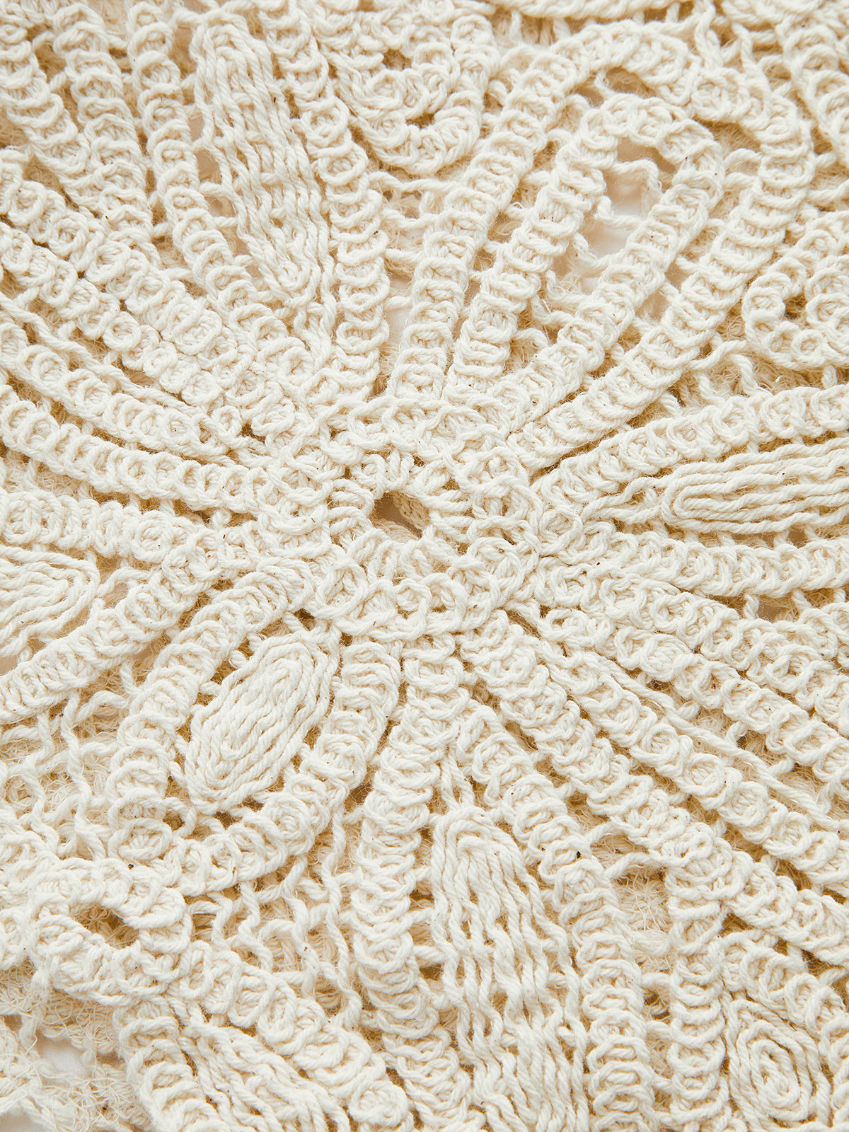 Pamuklu Tığ İşi Dantel Şeffaf Yelek Üst