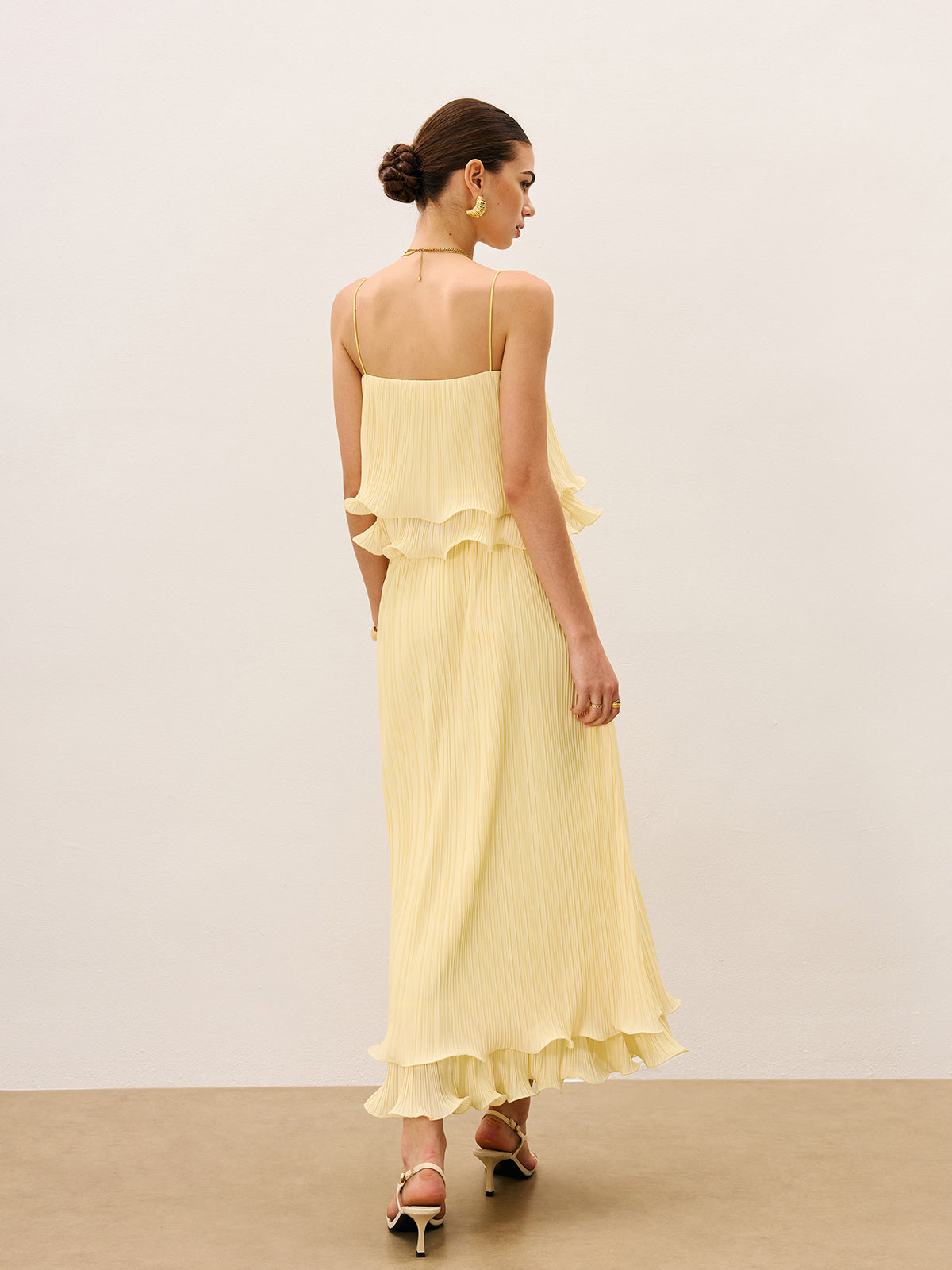 Katlı Pileli Volanlı Etek Takımı