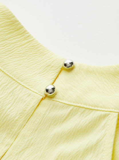Halter Yaka Asimetrik Paça Şort Takımı