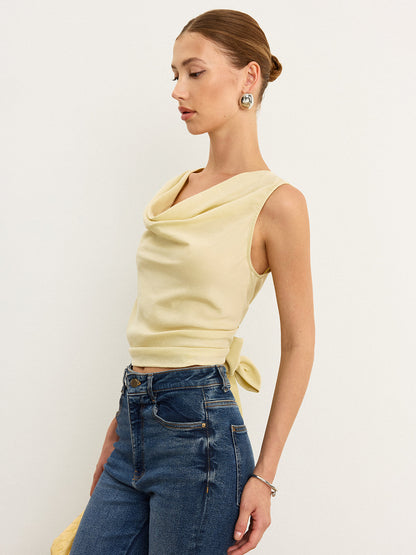 Bağlamalı Fiyonklu Tank Top