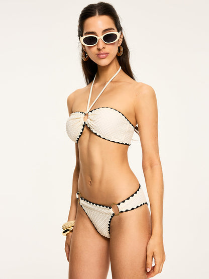 Kontrast Trim Bikini Takımı