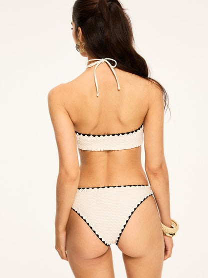 Kontrast Trim Bikini Takımı