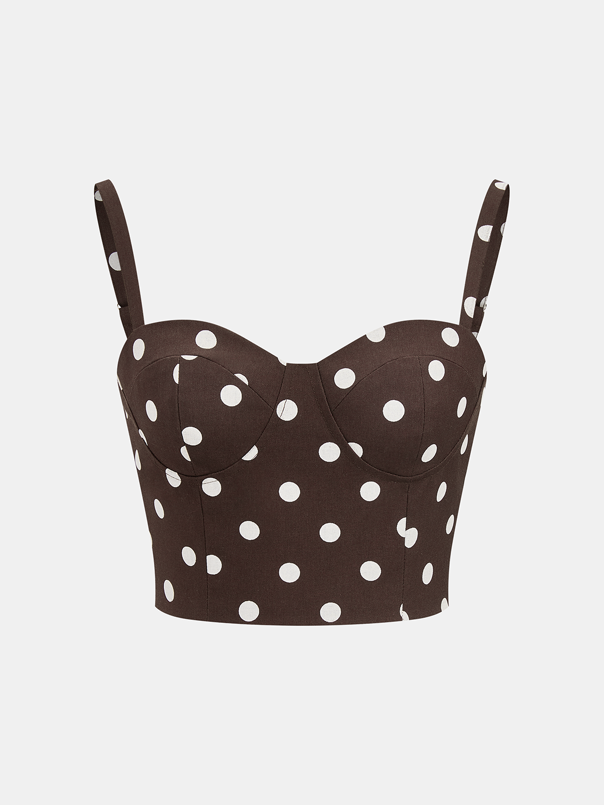 Conjunto de top lencero y pantalón de lunares - imagen 2