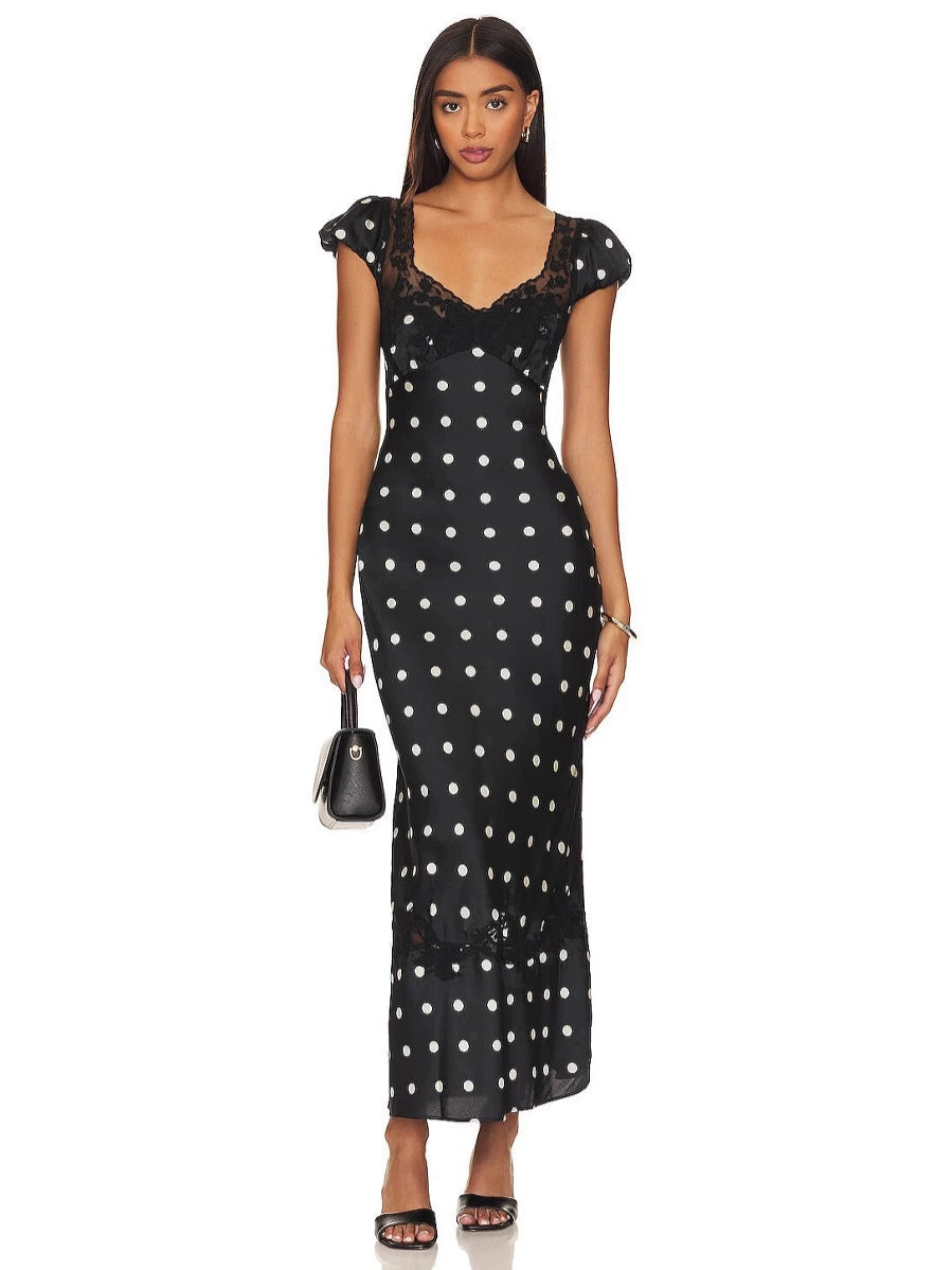 Vestido de primavera con estampado artístico - imagen 2