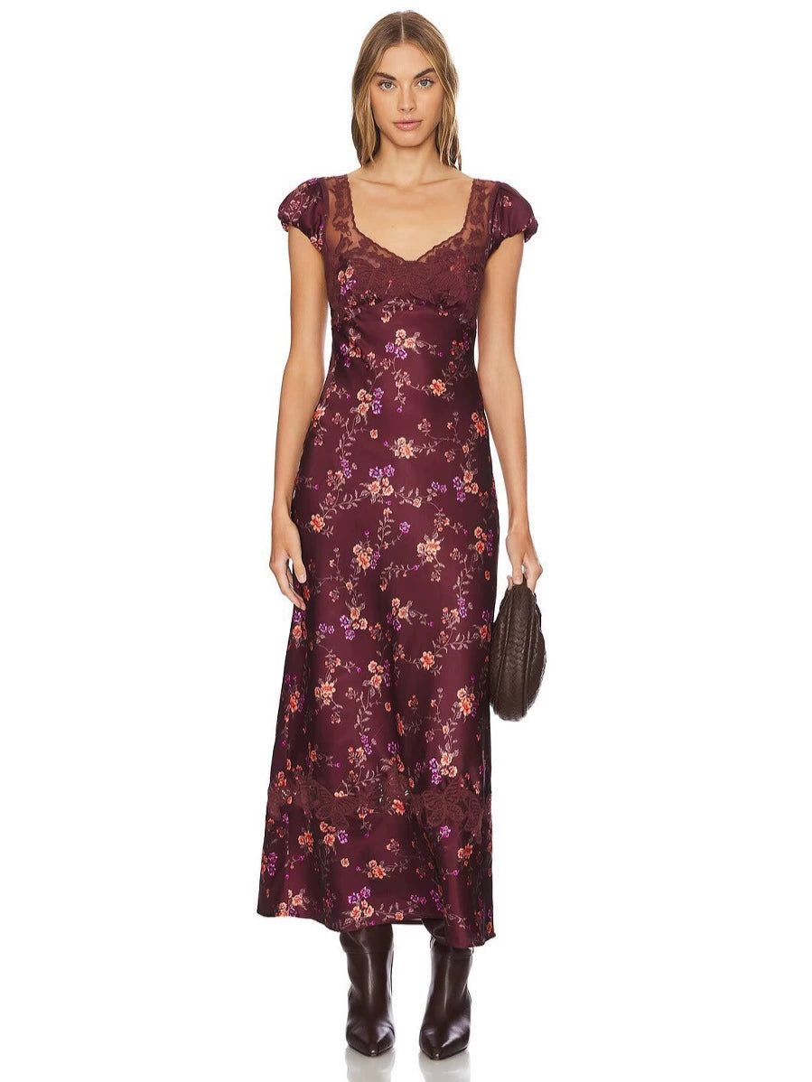 Vestido de primavera con estampado artístico - imagen 3